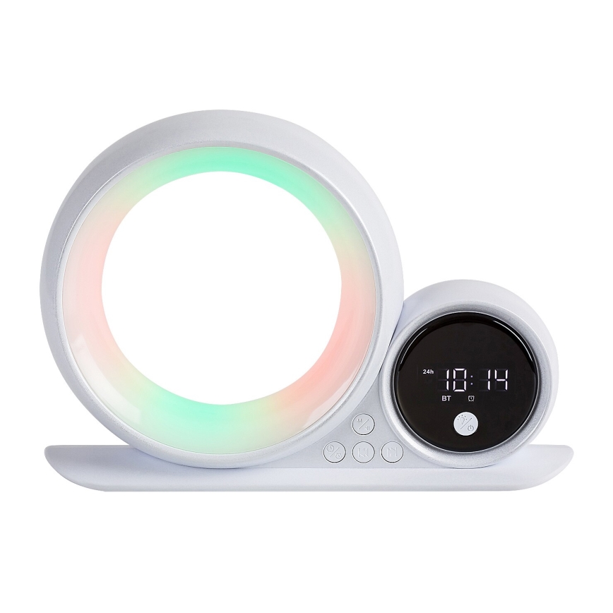 Rabalux 76109 - Candeeiro de mesa LED RGB com colunas WAKEWAY LED/5W/230V