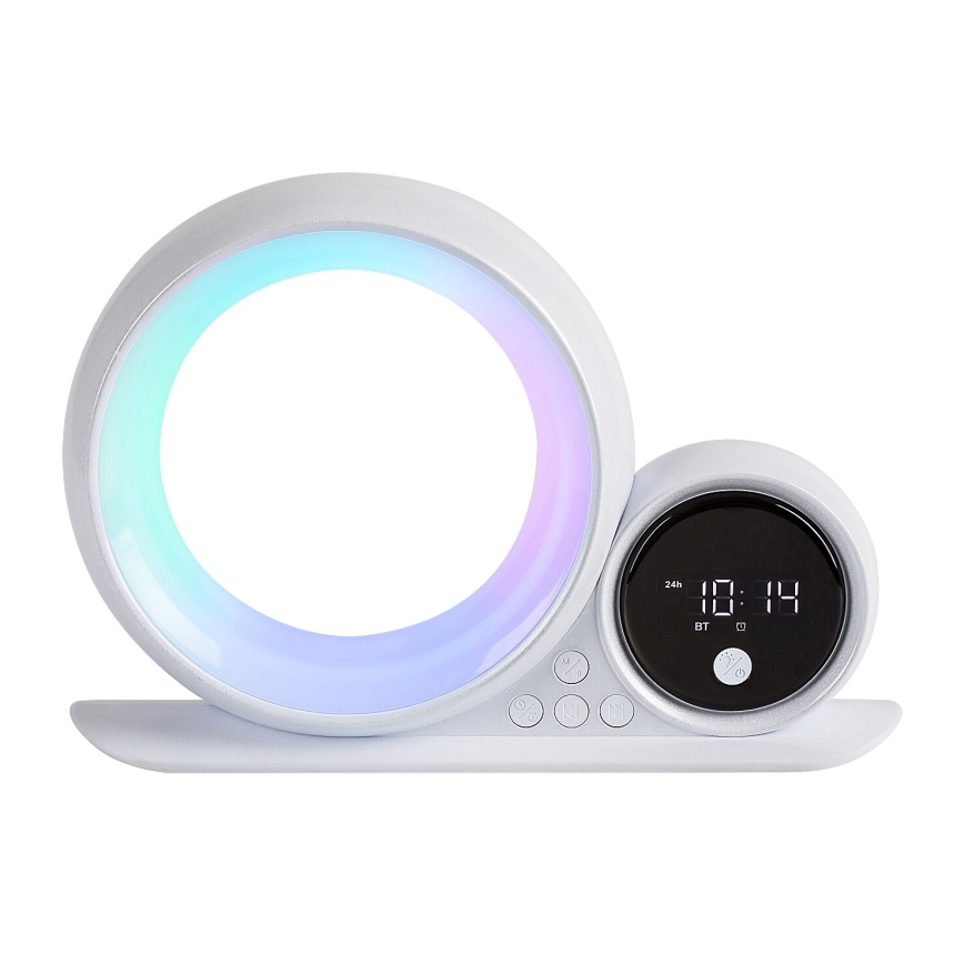Rabalux 76109 - Candeeiro de mesa LED RGB com colunas WAKEWAY LED/5W/230V