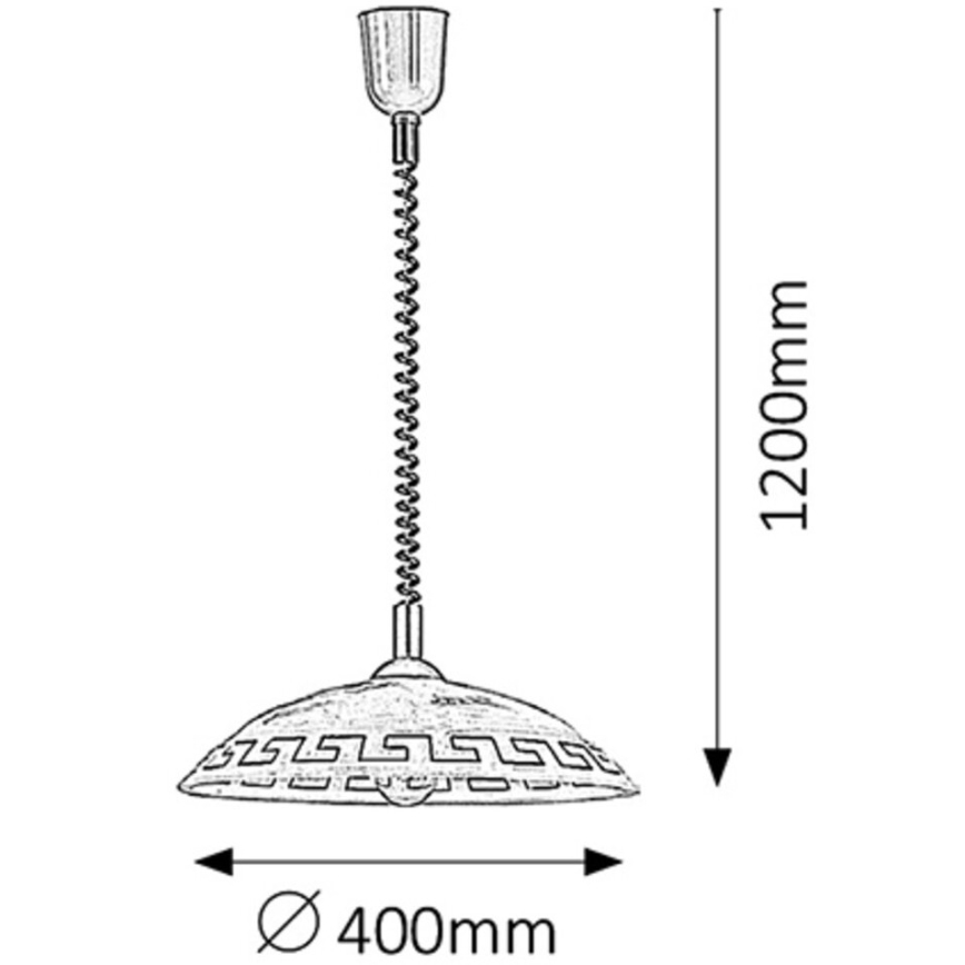Rabalux - Candelabro 1xE27/60W/230V