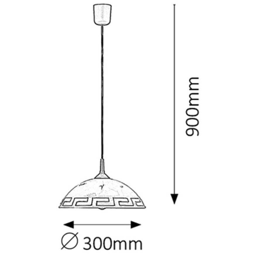 Rabalux - Candelabro 1xE27/60W/230V