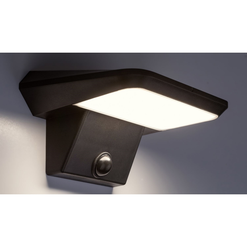 Rabalux - Iluminação solar LED com sensor LED/10W/3,7V IP44 1200 mAh