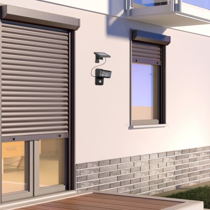 Rabalux - Iluminação solar LED com sensor LED/2,4W/3,7V IP44