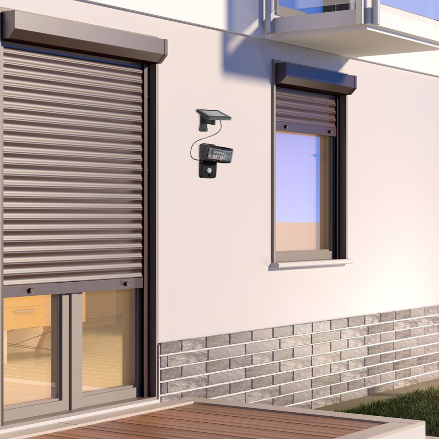 Rabalux - Iluminação solar LED com sensor LED/2,4W/3,7V IP44