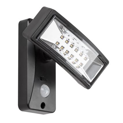 Rabalux - Iluminação solar LED com sensor LED/2,4W/3,7V IP44