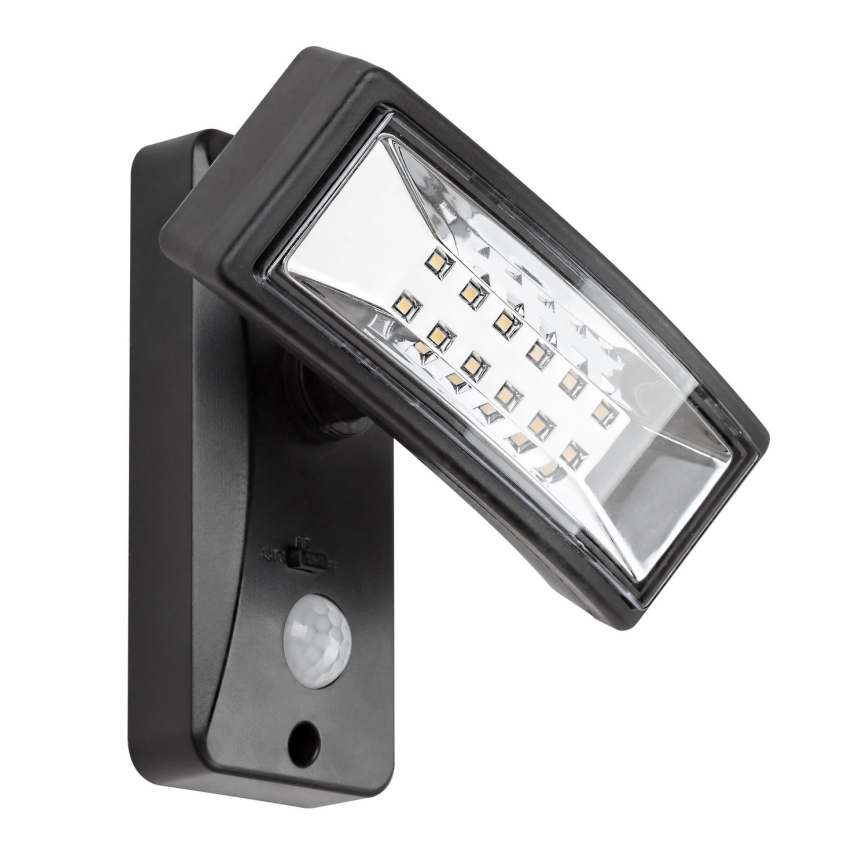 Rabalux - Iluminação solar LED com sensor LED/2,4W/3,7V IP44