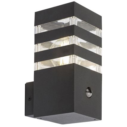 Rabalux - Iluminação de parede exterior com sensor 1xE27/12W/230V IP44