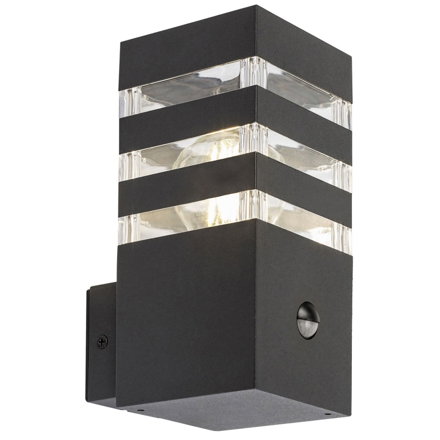 Rabalux - Iluminação de parede exterior com sensor 1xE27/12W/230V IP44