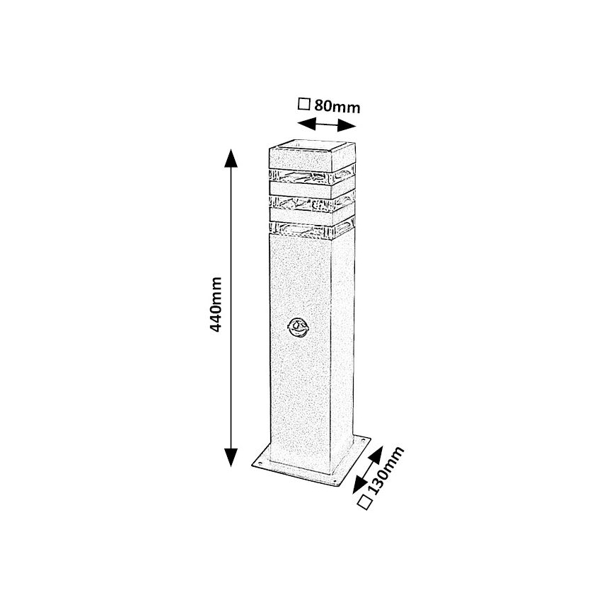 Rabalux - Candeeiro exterior com sensor 1xE27/12W/230V IP44