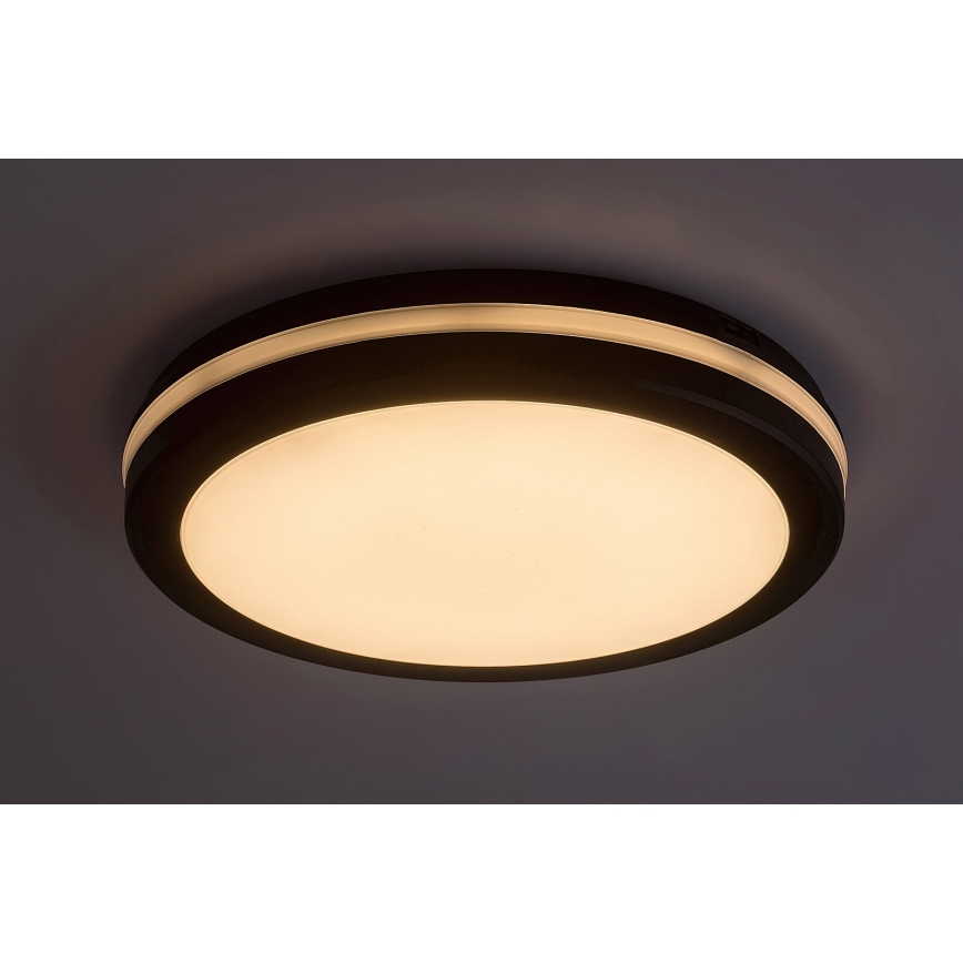 Rabalux - Iluminação de teto para casa de banho LED LED/28W/230V 3000/4000/6500K IP54 preto