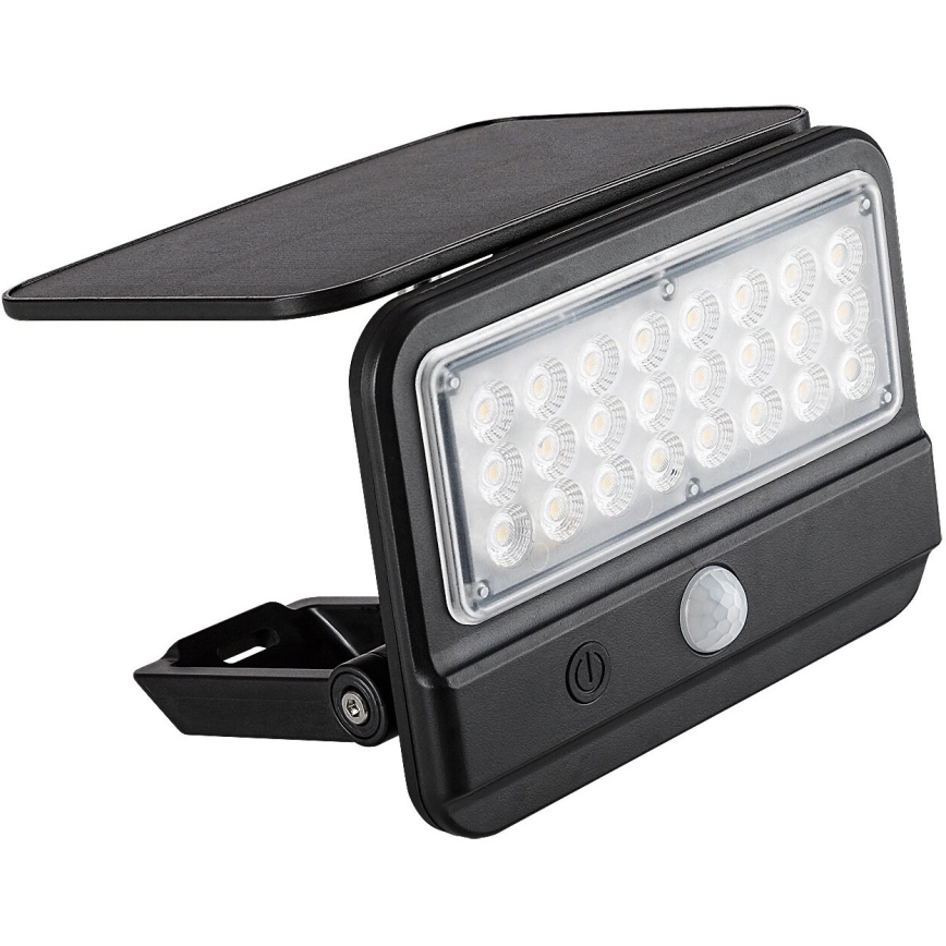 Rabalux - Iluminação solar de parede LED com sensor LED/7W/3,7V IP54 preto