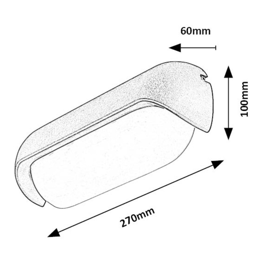 Rabalux - Candeeiro de parede exterior LED/13W/230V IP54 antracite