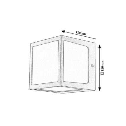 Rabalux - Iluminação de parede exterior LED LED/10W/230V IP54 antracite