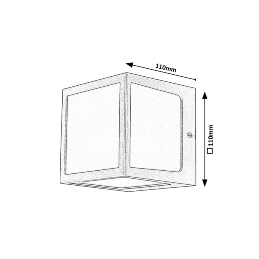 Rabalux - Iluminação de parede exterior LED LED/10W/230V IP54 antracite