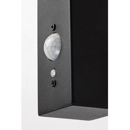 Rabalux - Iluminação solar de parede LED com sensor LED/4W/230V IP44 preto
