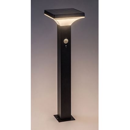 Rabalux - Candeeiro solar LED com sensor LED/4W/3,7V IP44 preto