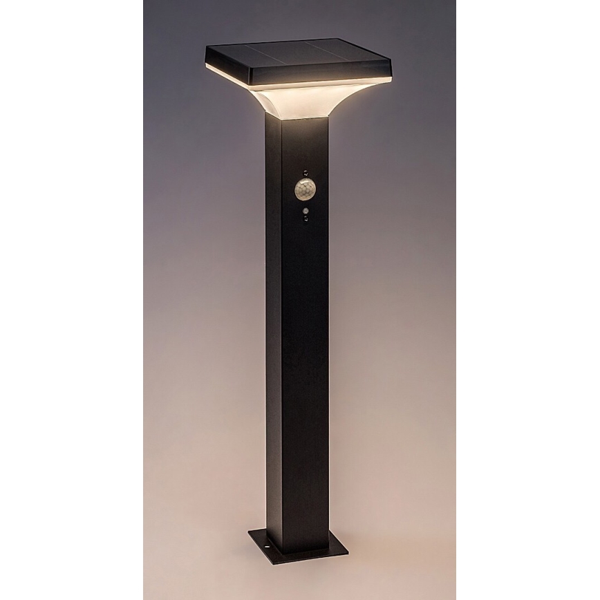 Rabalux - Candeeiro solar LED com sensor LED/4W/3,7V IP44 preto