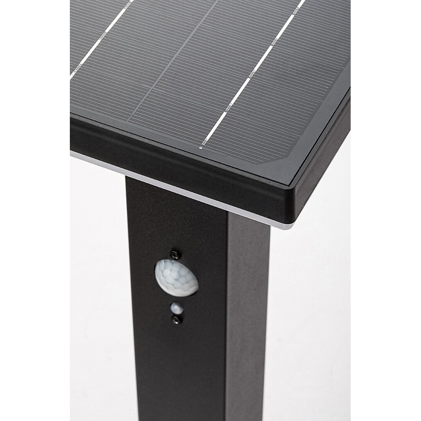 Rabalux - Lâmpada Solar LED com sensor LED/4W/3,7V IP44 preta 2200 mAh