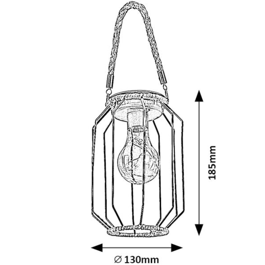 Rabalux - Iluminação solar LED LED/0,2W/1,2V IP44