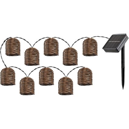 Rabalux - Corrente solar LED 10xLED/0,6W/1,2V 5 m IP44