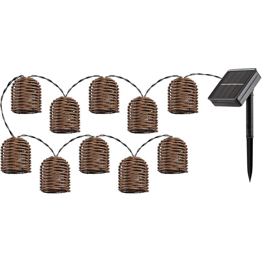 Rabalux - Corrente solar LED 10xLED/0,6W/1,2V 5 m IP44
