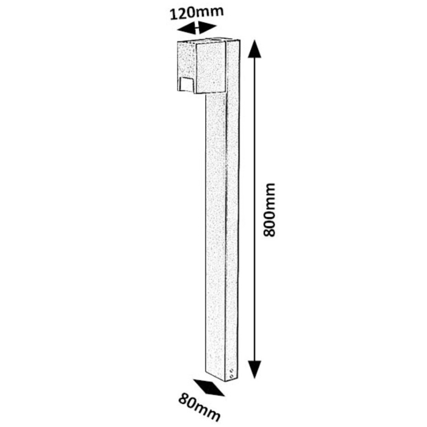 Rabalux - Candeeiro exterior 1xGU10/7W/230V IP44 preto
