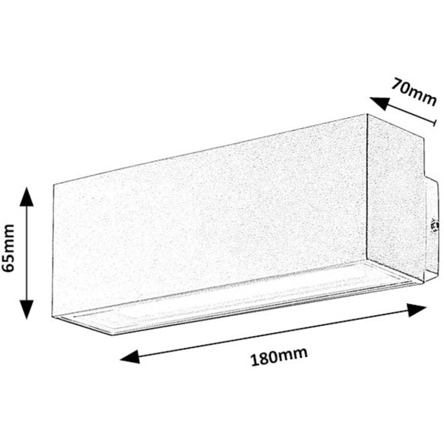 Rabalux - Iluminação de parede exterior LED LED/10W/230V IP54 branco
