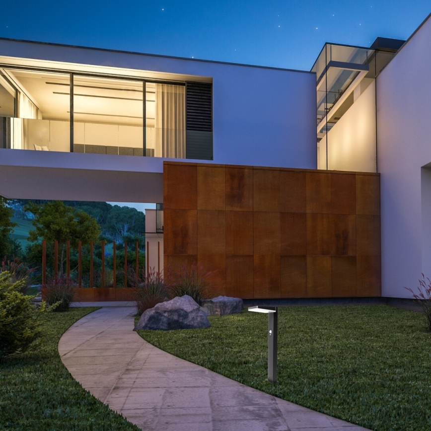 Rabalux - Candeeiro de exterior solar regulável com sensor LED/4,4W/3,7V IP54 antracite