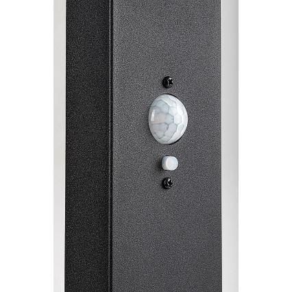 Rabalux - Candeeiro de exterior solar regulável com sensor LED/4,4W/3,7V IP54 antracite