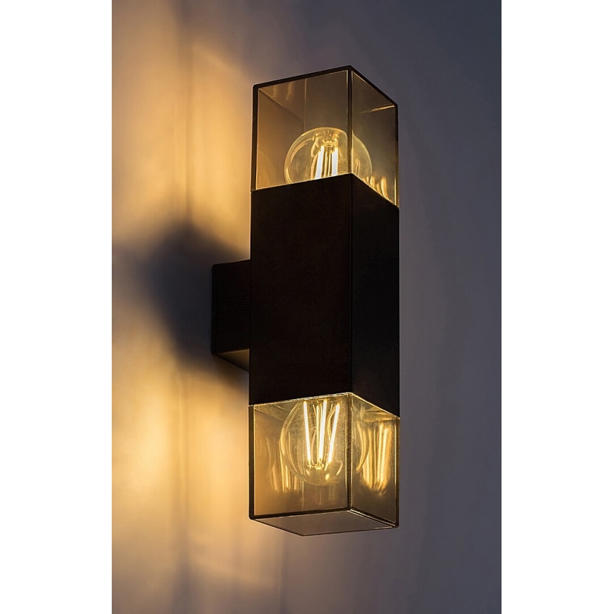 Rabalux - Iluminação de parede exterior 2xE27/60W/230V IP54 preto