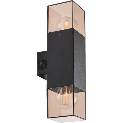 Rabalux - Iluminação de parede exterior 2xE27/60W/230V IP54 preto