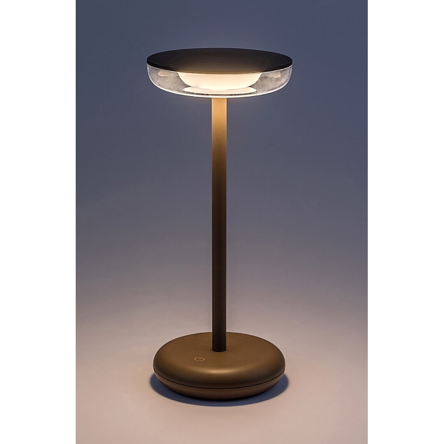 Rabalux - Candeeiro exterior LED recarregável LED/6W/5V IP44 1800 mAh castanho