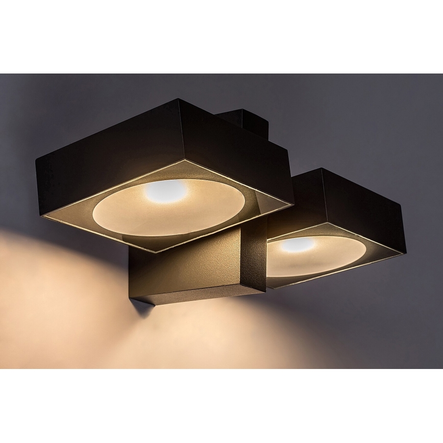 Rabalux - Iluminação de parede LED exterior com luz flexível 2xLED/7W/230V IP54 antracite