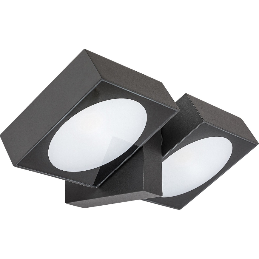 Rabalux - Iluminação de parede LED exterior com luz flexível 2xLED/7W/230V IP54 antracite