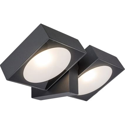 Rabalux - Iluminação de parede LED exterior com luz flexível 2xLED/7W/230V IP54 antracite