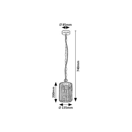 Rabalux - Candeeiro exterior 1xE27/40W/230V IP44
