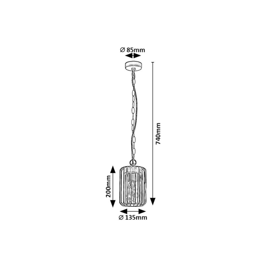 Rabalux - Candeeiro exterior 1xE27/40W/230V IP44