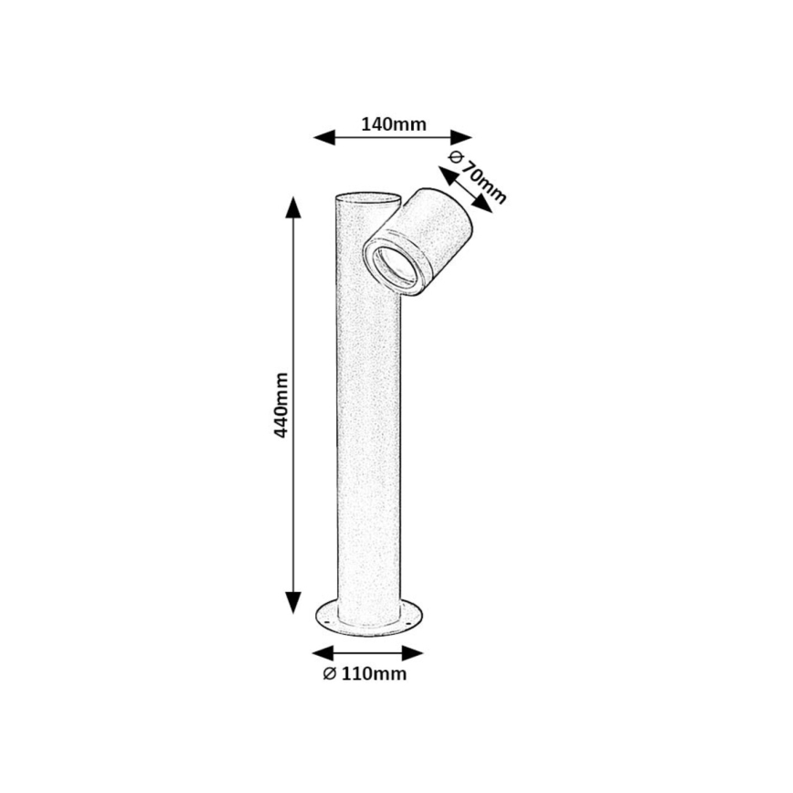 Rabalux - Candeeiro exterior 1xGU10/35W/230V IP44