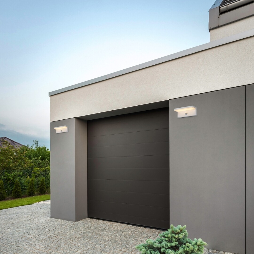Rabalux - Iluminação de parede LED exterior com sensor LED/9W/230V 2700/4000/6500K IP54 branco