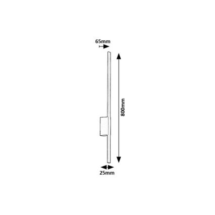 Rabalux - Iluminação de parede exterior LED LED/12W/230V IP44