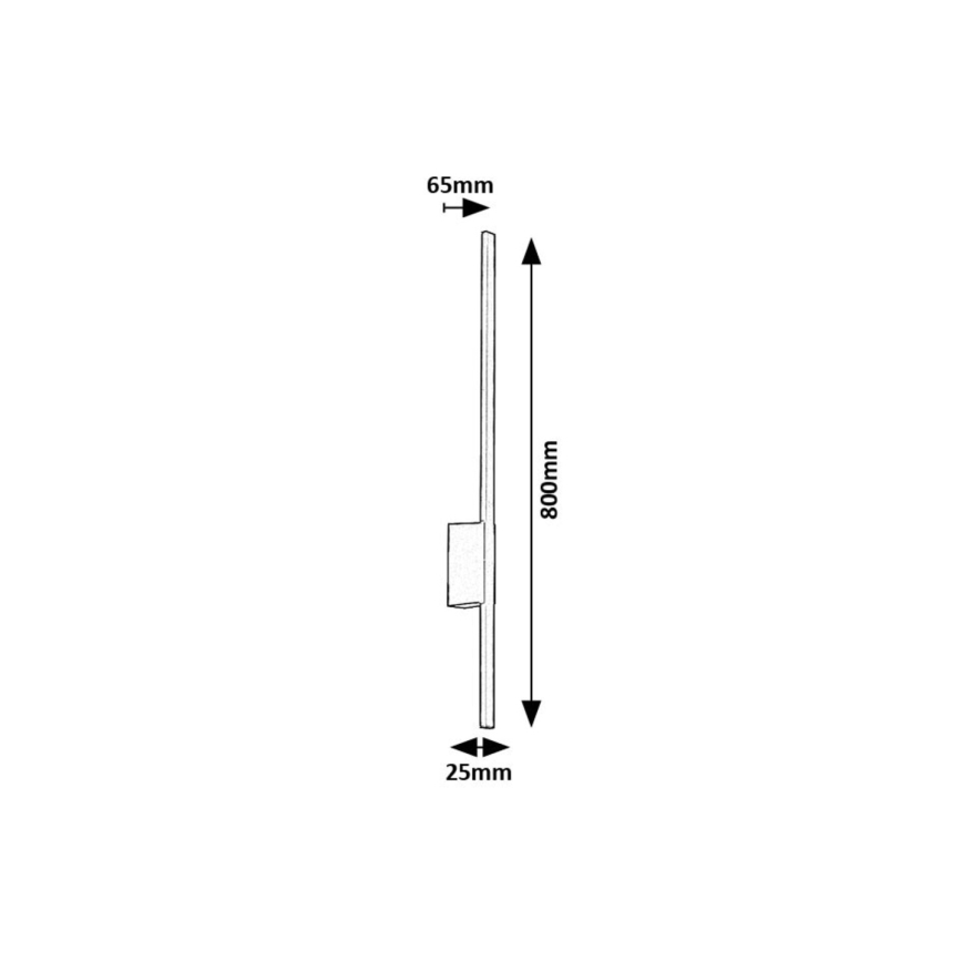 Rabalux - Iluminação de parede exterior LED LED/12W/230V IP44