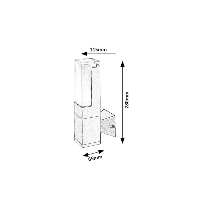Rabalux - Iluminação de parede exterior LED LED/7W/230V 2700/4000/6000K IP54