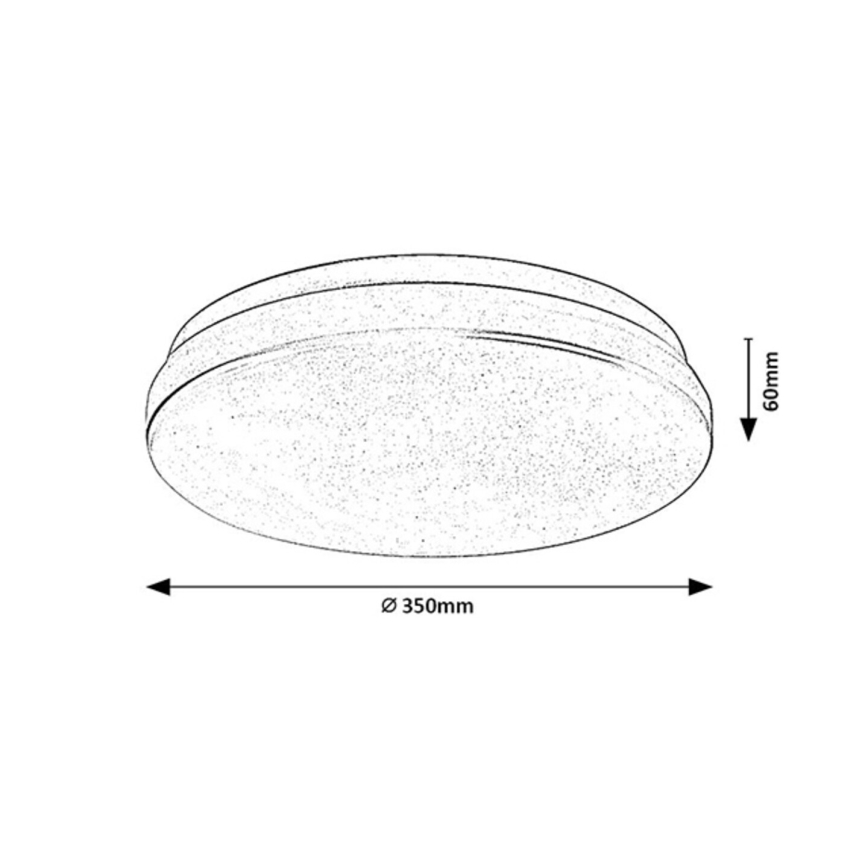 Rabalux - Iluminação de teto para casa de banho LED com sensor LED/24W/230V 3000K IP44