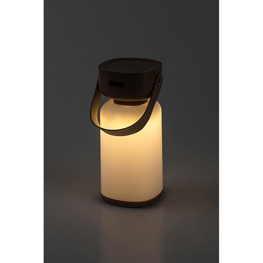 Rabalux - Candeeiro de mesa tátil LED para exterior com regulação LED/3W/5V IP44 castanho