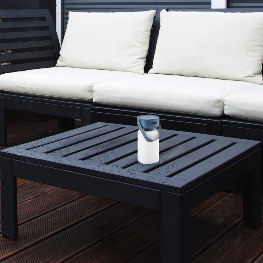 Rabalux - Candeeiro de mesa tátil LED para exterior com regulação LED/3W/5V IP44 azul