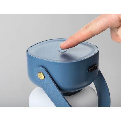 Rabalux - Candeeiro de mesa tátil LED para exterior com regulação LED/3W/5V IP44 azul