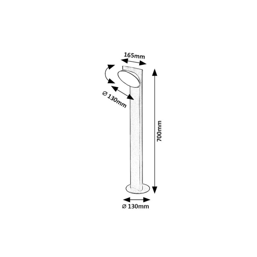 Rabalux - Candeeiro exterior LED LED/12W/230V IP54