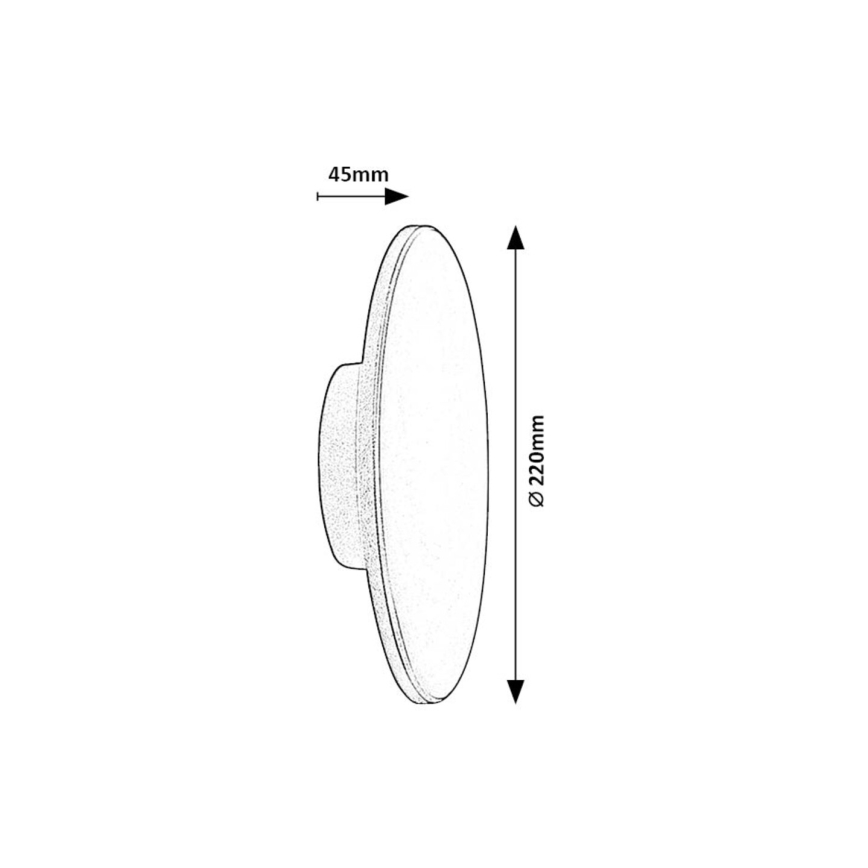 Rabalux - Iluminação de parede exterior LED 15W/230V 2700/4000/6500K IP65 castanho