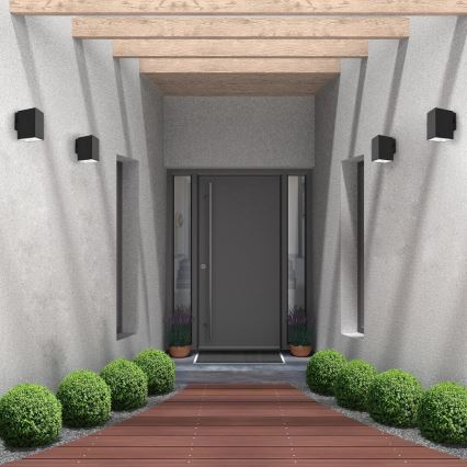 Rabalux - Iluminação de parede exterior LED LED/9W/230V 2700/4000/6500K IP65 preto