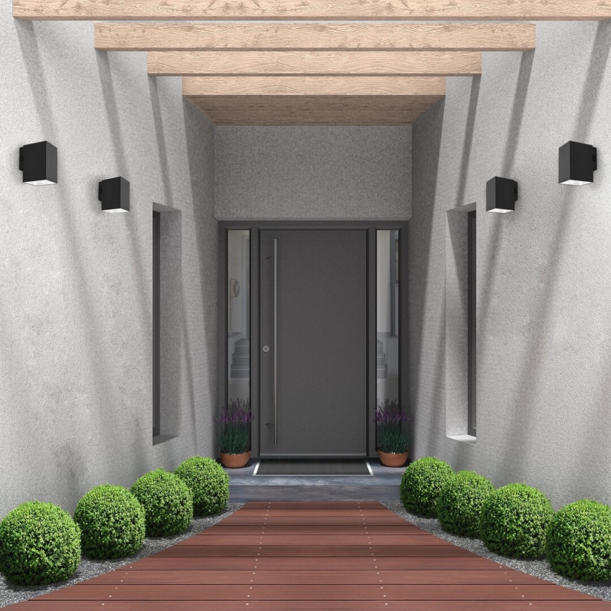 Rabalux - Iluminação de parede exterior LED LED/9W/230V 2700/4000/6500K IP65 preto