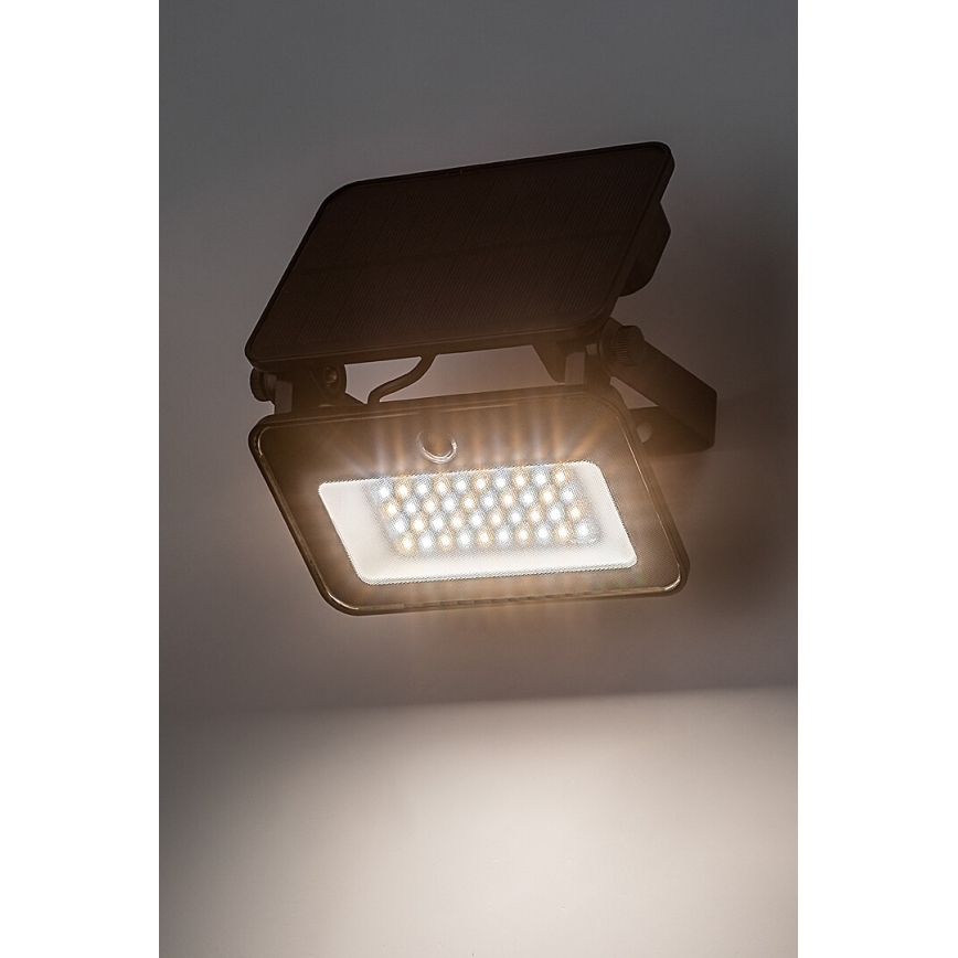 Rabalux - Holofote solar LED com sensor LED/6W/3,7V 3000/4000/6500K IP65